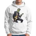 Halloween Cool Monster Playing Electric Guitar Hoodie