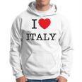 I Love Italy Graphic E Disegni Fantastici Felpa con cappuccio