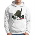 Maglia Regalo Raduno Alpini Con Capello Alpino E Tricolore Felpa con cappuccio