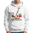 Merry Christmas Santa Reindeer Clarinet Musical Snowman Hoodie