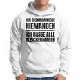 Misanthrop Menschenfeind Gray Kapuzenpullover