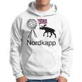 Nordkapp Norvegia Bandiera Alce Felpa con cappuccio