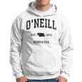 O'neill Nebraska Ne Sports intage Gray Kapuzenpullover