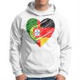 Portugal Germany Heart Germany Flag Portuguese Flag Heart Blue Kapuzenpullover