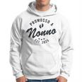 Promosso A Nonno 2025 Annuncio Di Gravidanza Minimalistico Felpa con cappuccio
