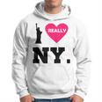I Really Heart Love Ny Love New York Felpa con cappuccio