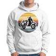 Retró Motointage Scooter Motociclo Felpa con cappuccio