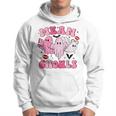 Retro Pink Mean Ghouls Halloween Ghost Let's Go Ghouls Cute Hoodie