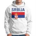 Serbian Flag Football Fan Serbia Srbija Kapuzenpullover