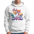 Super Kitties Group Felpa con cappuccio