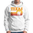 Texas Longhorn For Menintage Retro Sunset Texas Blue Kapuzenpullover