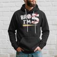 5Th Birthday Boy Bro I'm 5 Year Old Baseball Theme Hoodie Gifts for Him