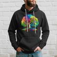 Albero Dellaita Celtico Arcobaleno Colorato Albero Dellaita Felpa con cappuccio Regalos para él