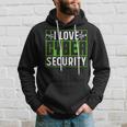 Amo La Sicurezza Informatica Hacking Cybersecurity Hacker Felpa con cappuccio Regalos para él