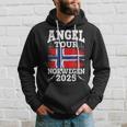 Angel Tour Norway 2025 Fishing Team Norway Flag Angler Kapuzenpullover Geschenke für Ihn