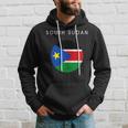 Bandiera Del Sud Sudan Souvenir Minimalista Per Amanti Deiiaggi Mondiali Felpa con cappuccio Regalos para él