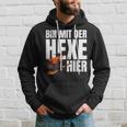 Bin Mit Der Hexe Hier Kapuzenpullover Geschenke für Ihn