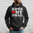 Boys Love My Swag Boys Heart My Swag alentine's Day Felpa con cappuccio Regalos para él