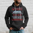 Chicago Flag City Skyline Chicago Fan Ugly Christmas Sweater Hoodie Gifts for Him