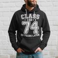 Class 74 50Th High School Alumni 50 Yrs 1974 College Reunion Hoodie Gifts for Him