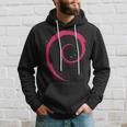 Cool Minimalista Debian Spiral Felpa con cappuccio Regalos para él