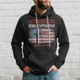 Crane Operator Union Patriotic American Flag Hoodie Gifts for Him