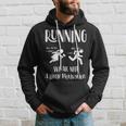 Divertente Corridore Corsa Con Motivazione Maratona Accessori Felpa con cappuccio Regalos para él