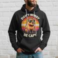 Dont Be Worry Be Capy Capybara Retro Rodent Kapuzenpullover Geschenke für Ihn