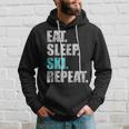 Eat Sleep Ski Repeat Kapuzenpullover Geschenke für Ihn