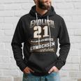 Endlich 21 Nur Noch Arwachsenwerden Geburtsjahr Birthday Kapuzenpullover Geschenke für Ihn