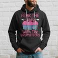 Fear The Lady With The Drumsticks Cardio Drumming Hoodie Gifts for Him