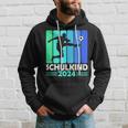 First Day Of School Schulkind 2024 Schulanfang Junge Fussball Kapuzenpullover Geschenke für Ihn