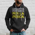 Fortunata Per La Pesca Regalo Divertente Pescatore Felpa con cappuccio Regalos para él