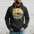 Fuji Kanji Japón Antiguo Barco Y Montaña Japonés Arte Sudadera Regalos para él