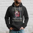 Firefighter Ugly Christmas Sweaters Hoodie Gifts for Him