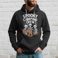 Spooky Camping Crew Halloween Skeleton Camper Campfire Hoodie Gifts for Him