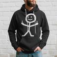 Stick Figure With Middle Finger Kapuzenpullover Geschenke für Ihn