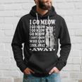 I Go Meow Meme Divertente Gatto Che Canta Felpa con cappuccio Regalos para él