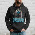 Gorilla Power Fitness Palestra Con Scimmia Felpa con cappuccio Regalos para él