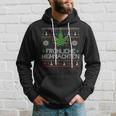 Happy Highnachten Ugly Christmas Hemp Marijuana Kapuzenpullover Geschenke für Ihn