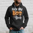 He's My Boo Skeleton Couples Matching Couple Halloween Hoodie Gifts for Him