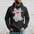 Holo Coquette Bow Cute Ghost Halloween Spooky Season Hoodie Gifts for Him