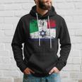Israele Italia Bandiera Amicizia Italiana Felpa con cappuccio Regalos para él