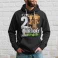 It's My 2Nd Birthday Zoo Theme Birthday Safari Jungle Animal Hoodie Gifts for Him