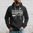 Koch Chefkoch Küchen Chef Du Stehst Dem Schöpfer Text In German Kapuzenpullover Geschenke für Ihn