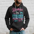 Lashes Or Staches Auntie Loves You Gender Reveal Family Part Hoodie Gifts for Him