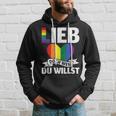 Lgbt Lgbtq Gay Csd Lieb Doch Wen Du Willst Gay Pride Kapuzenpullover Geschenke für Ihn