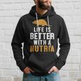 Life Is Better With A Nutria Ratto Di Castoro Nutria Felpa con cappuccio Regalos para él