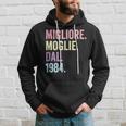 Migliore Moglie Dal 1984 Anni 40 Anniversario Matrimonio Felpa con cappuccio Regalos para él