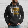 Nato Per Giocare A Tennis Costretto Ad Andare A Scuola Felpa con cappuccio Regalos para él